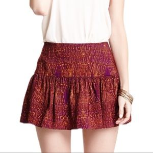 BCBG Wide Yoke Printed Skirt NWT